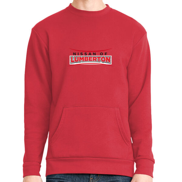 Nissan of Lumberton - Unisex Long Sleeve Crew with Pocket Thumbnail